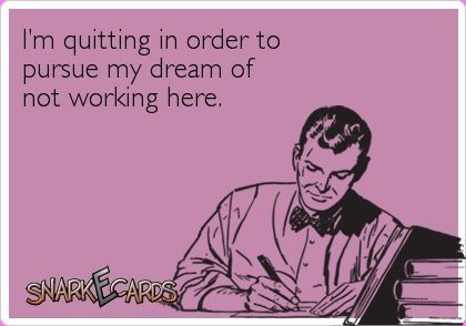 i want to quit my job and follow my dream