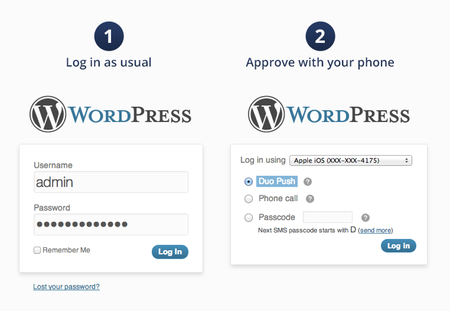 Wordpress Two Step Authentication